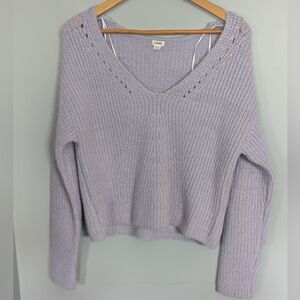 Garage Lilac V-Neck Knit Sweater  Women's‎ XS